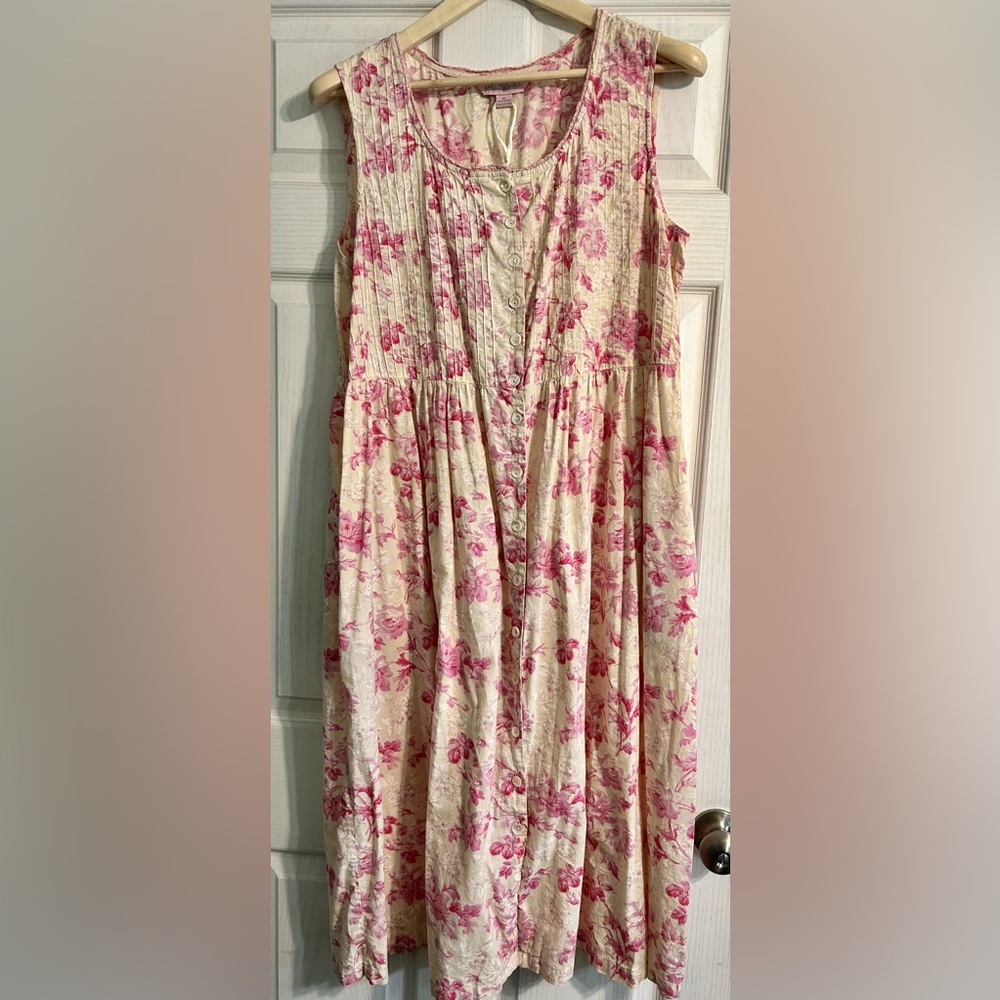 APRIL CORNELL FLORAL MIDI DRESS XL